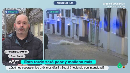 Rub&eacute;n del Campo, portavoz de AEMET, analiza la delicada situaci&oacute;n en Andaluc&iacute;a por la borrasca Leonardo y explica que la pr&oacute;xima semana tambi&eacute;n arrancar&aacute; con precipitaciones en el oeste y sur de la pen&iacute;nsula.