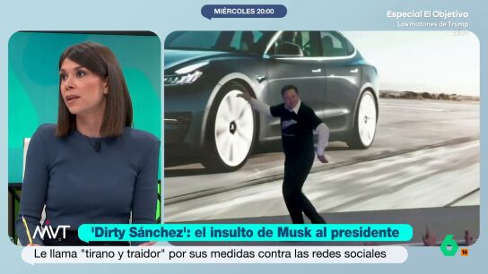 "Tienen un villano al que enfrentarse y no hay nada que movilice m&aacute;s a los progresistas que ir contra un villano mundial", afirma la periodista Ainhoa Mart&iacute;nez sobre el choque entre Elon Musk y Pedro S&aacute;nchez.