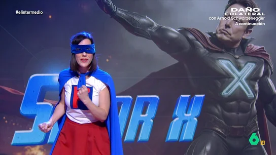Cristina Gallego es 'FlexGirl', la superheroína que lucha contra los "tecnócratas que quieren acabar con nuestra democracia" La colaboradora se propone luchar contra los 'tres fanáticos': Elon Musk, Pável Dúrov y Peter Thiel. Descubre cómo quiere combatir a estos tres magnates en el vídeo principal.