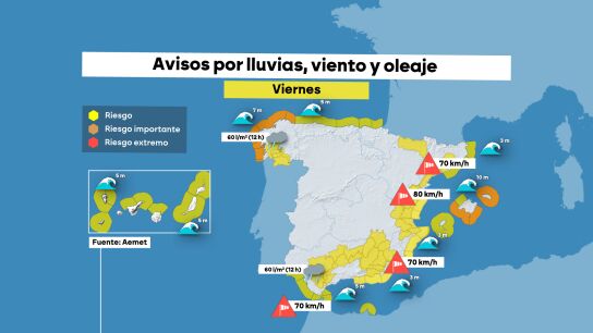 Previsi&oacute;n meteorol&oacute;gica del viernes 06 de febrero
