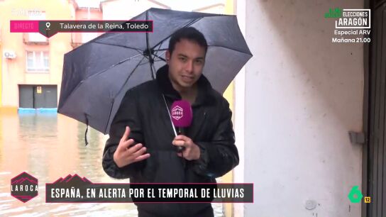 Adam Salvia desde Talavera de la Reina: "Los vecinos han puesto carteles avisando de que sus garajes est&aacute;n inundados"