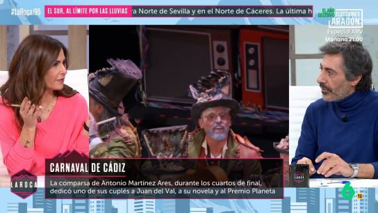 Juan del Val reacciona al cupl&eacute; que le han dedicado en el Carnaval de C&aacute;diz: "A lo mejor me han visto m&aacute;s que me han le&iacute;do"