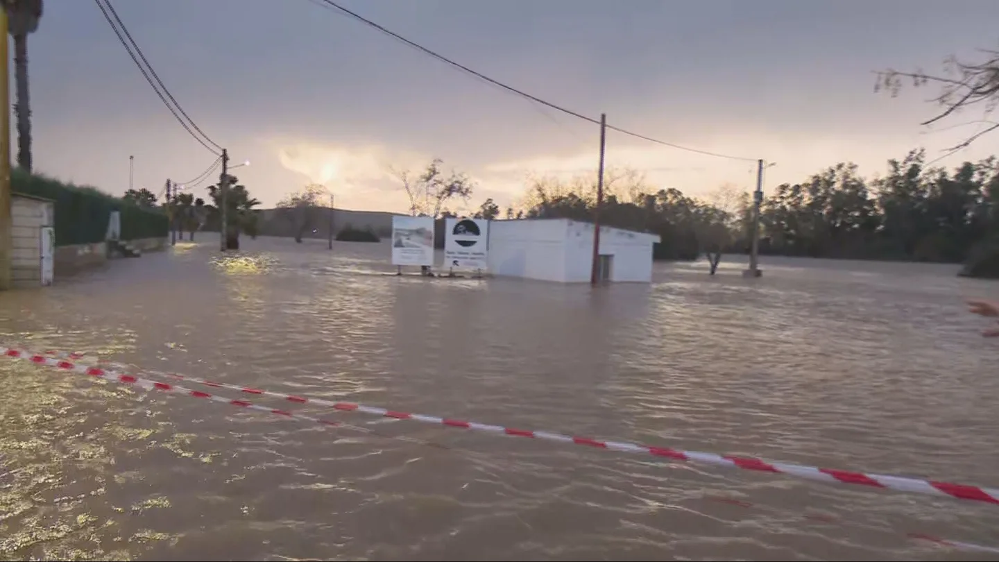 Graves inundaciones en Medellín, Badajoz. Graves inundaciones en Medellín, Badajoz.