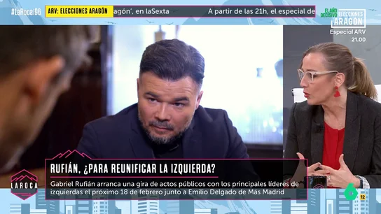 Tania Sánchez desconfía de la eficacia que tendrá la gira política de Rufián: "Sinceramente, no lo veo" Tania Sánchez desconfía de la eficacia que tendrá la gira política de Rufián: "Sinceramente, no lo veo"