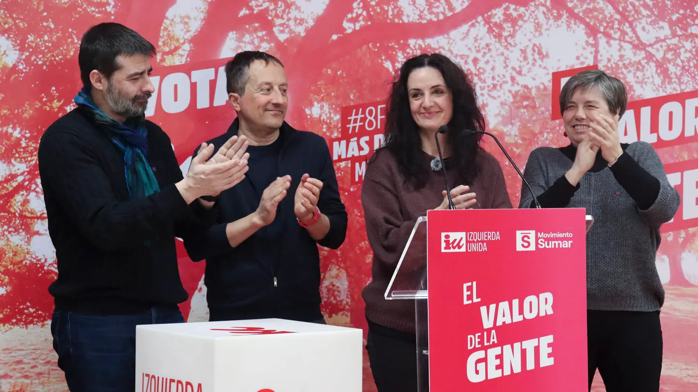 La candidata de Izquierda Unida-Movimiento Sumar, Marta Abengochea La candidata de Izquierda Unida-Movimiento Sumar, Marta Abengochea