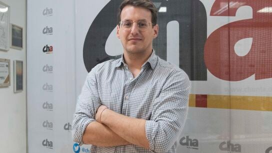 Jorge Pueyo, candidato de la Chunta Aragonesista (CHA) en las elecciones de Arag&oacute;n del 8F