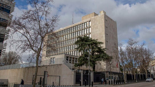 Embajada de EEUU en Madrid donde se celebra la reuni&oacute;n