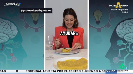 Alfonso Ar&uacute;s, sobre c&oacute;mo comer tortilla de patatas seg&uacute;n una experta en protocolo: "Lo previsible"