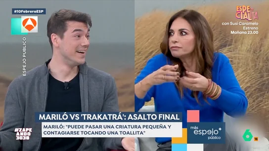 Mariló Montero se lía y confunde el sida con el VHS Iñaki Urrutia reacciona en este vídeo al lapsus de Mariló Montero en 'Espejo Público', donde en un debate sobre enfermedades de transmisión sexual confundió el VIH con el VHS.
