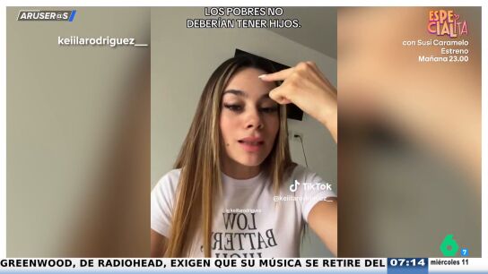 "Los pobres no deber&iacute;an tener hijos": la pol&eacute;mica opini&oacute;n de una tiktoker que incendia las redes