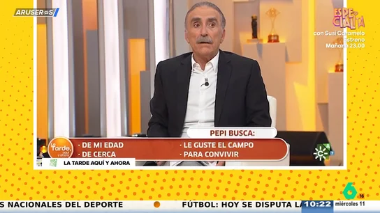 La 'pullita' de Juan y Medio a un invitado en busca del amor: "¡Pelea, que no sabes cuánto te queda!" La 'pullita' de Juan y Medio a un invitado en busca del amor: "¡Pelea, que no sabes cuánto te queda!"
