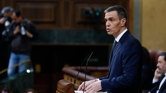 El presidente del Gobierno, Pedro Sánchez, en el Congreso para hablar sobre la crisis ferroviaria tras los accidentes de Adamuz y Gelida El presidente del Gobierno, Pedro Sánchez, en el Congreso para hablar sobre la crisis ferroviaria tras los accidentes de Adamuz y Gelida