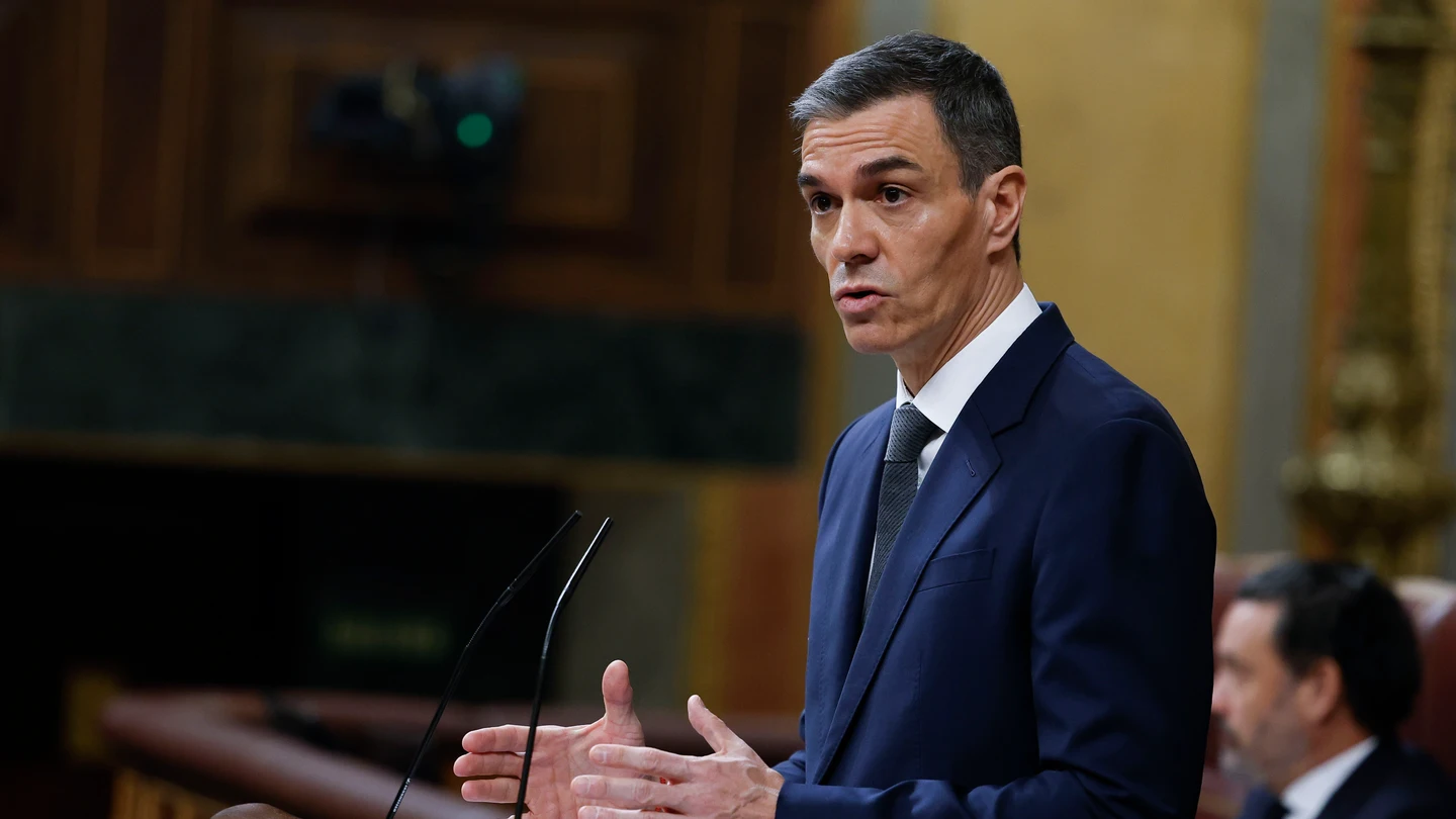 El presidente del Gobierno, Pedro Sánchez, en un pleno del Congreso El presidente del Gobierno, Pedro Sánchez, durante su comparecencia ante el pleno del Congreso