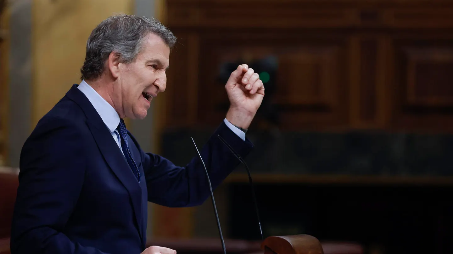 Imagen de Alberto Núñez Feijóo en el Congreso. Imagen de Alberto Núñez Feijóo en el Congreso.