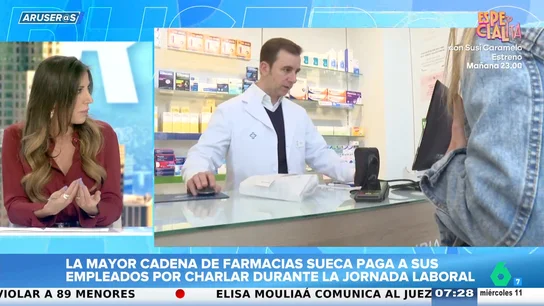 Cobrar por hablar en el trabajo: una farmacia paga a sus empleados por conversar en horario laboral Cobrar por hablar en el trabajo: una farmacia paga a sus empleados por conversar en horario laboral