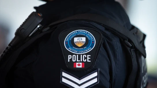 Imagen de archivo de un agente de la Policía de Canadá Imagen de archivo de un agente de la Policía de Canadá