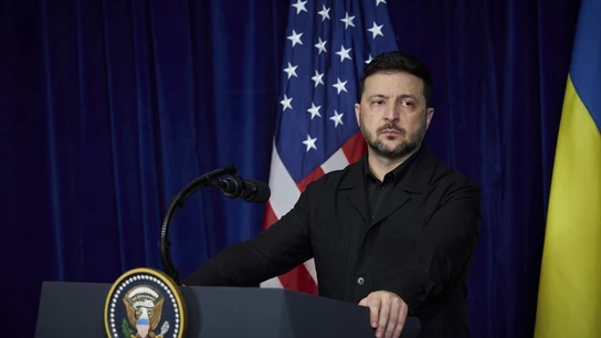 Imagen de archivo del presidente de Ucrania, Volodimir Zelenski. Imagen de archivo del presidente de Ucrania, Volodimir Zelenski.