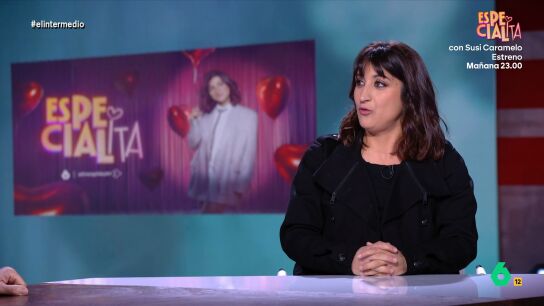 Susi Caramelo visita El Intermedio para hablar de su nuevo programa, 'Especialita', y aprovechando que es una experta en San Valent&iacute;n, analiza algunos de los dilemas rom&aacute;nticos m&aacute;s surrealistas de los &uacute;ltimos d&iacute;as.