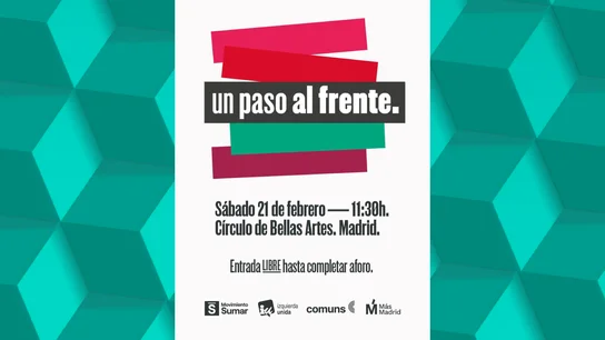 Convocatoria de Sumar, IU, Comuns y Más Madrid para anunciar su alianza política Convocatoria de Sumar, IU, Comuns y Más Madrid para anunciar su alianza política