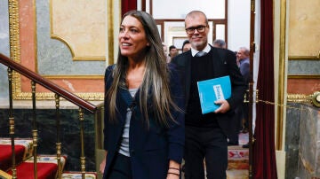 Los diputados de Junts Miriam Nogueras y Josep Maria Cruset en una imagen de archivo.