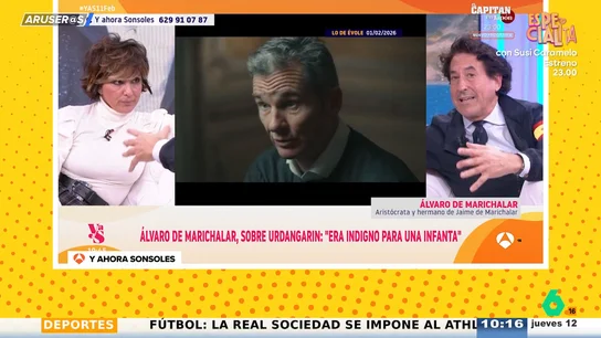 El dardo de Álvaro Marichalar a la reina Letizia delante de Sonsoles Ónega, amiga de la reina: "Solo lo hace bien cuando está callada" El dardo de Álvaro Marichalar a la reina Letizia delante de Sonsoles Ónega, amiga de la reina: "Solo lo hace bien cuando está callada"