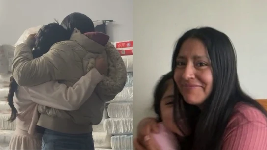 El emotivo reencuentro de Marisol con su hija Yoselyn tras ser detenida por el ICE. El emotivo reencuentro de Marisol con su hija Yoselyn tras ser detenida por el ICE.