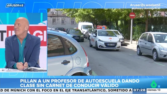 Alfonso Arús, sobre el profesor pillado enseñando a conducir sin carnet en Francia: "¡Es la autoescuela de la calle!" Alfonso Arús, sobre el profesor pillado enseñando a conducir sin carnet en Francia: "¡Es la autoescuela de la calle!"