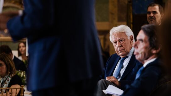 Felipe Gonz&aacute;lez, en un acto