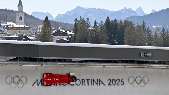 Una de las competiciones en los Juegos Olímpicos de Invierno de Milán Cortina. Una de las competiciones en los Juegos Olímpicos de Invierno de Milán Cortina.