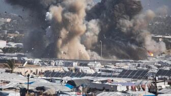 Bombardeo sobre la Franja de Gaza