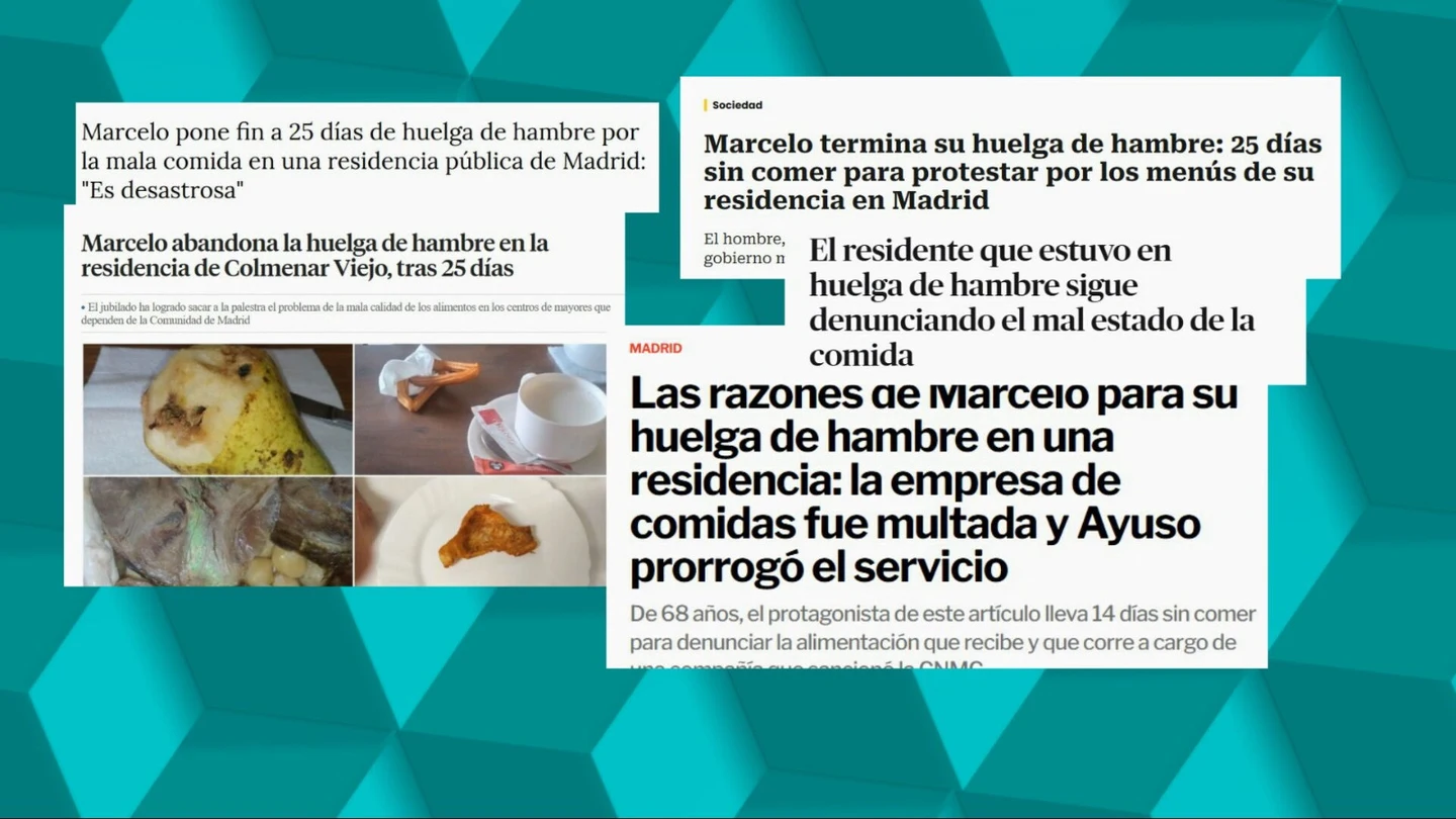 Casi un mes de huelga de hambre para denunciar el mal estado de la comida en una residencia de Madrid: fruta podrida, pescado sin descongelar... Casi un mes de huelga de hambre para denunciar el mal estado de la comida en una residencia de Madrid: fruta podrida, pescado sin descongelar...