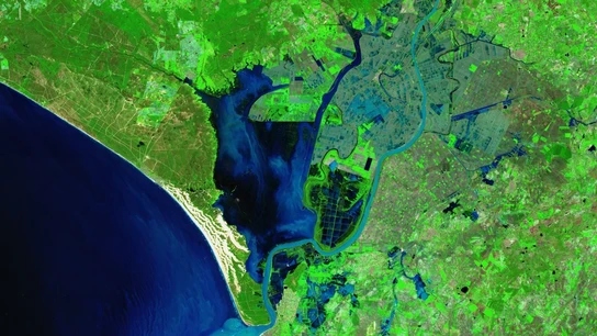 Imagen de Sentinel-2 del 14 de febrero con la marisma de Doñana inundada Imagen de Sentinel-2 del 14 de febrero con la marisma de Doñana inundada