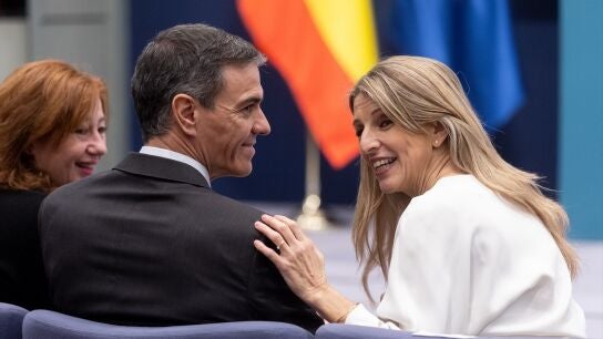 Imagen de Pedro S&aacute;nchez y Yolanda D&iacute;az.