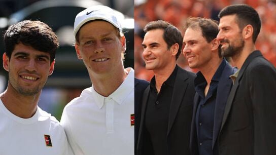 Carlos Alcaraz, Jannik Sinner y el 'Big Three"