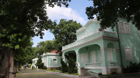 Isla de Tapia. Casas verdes