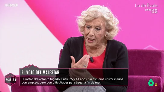 Manuela Carmena y el futuro de la Izquierda: "Hay que plantearnos cuál es su rol actual" Manuela Carmena y el futuro de la Izquierda: "Hay que plantearnos cuál es su rol actual"