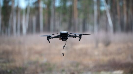 Imagen de archivo de un dron de guerra.