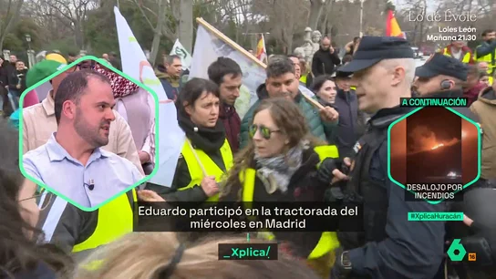 Un agricultor: "Si no queremos que la cesta de la compra sea más cara, el Gobierno tiene que ir con políticas que hagan que el campo no desaparezca" Un agricultor: "Si no queremos que la cesta de la compra sea más cara, el Gobierno tiene que ir con políticas que hagan que el campo no desaparezca"