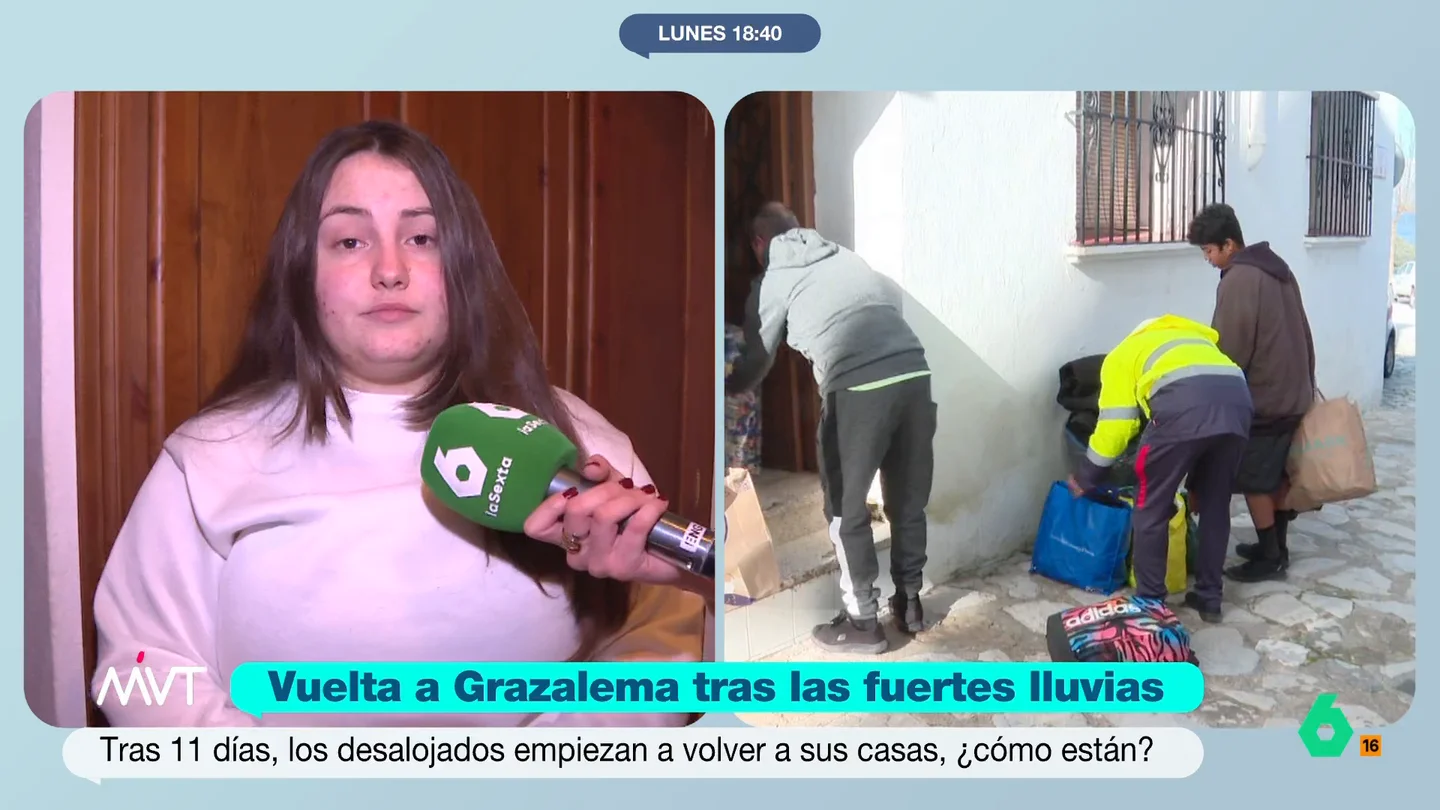 Una vecina de Grazalema vuelve a su hogar tras 11 días desalojada por el temporal: "La casa, dentro de lo que cabe, está muy bien" Una vecina de Grazalema vuelve a su hogar tras 11 días desalojada por el temporal: "La casa, dentro de lo que cabe, está muy bien"
