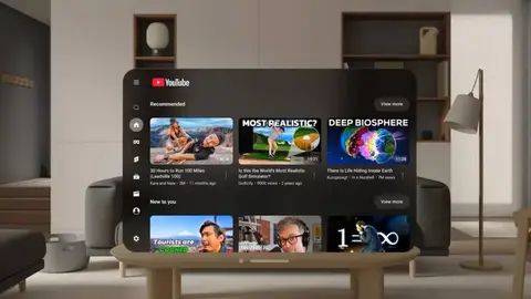 App de YouTube para Apple Vision Pro App de YouTube para Apple Vision Pro