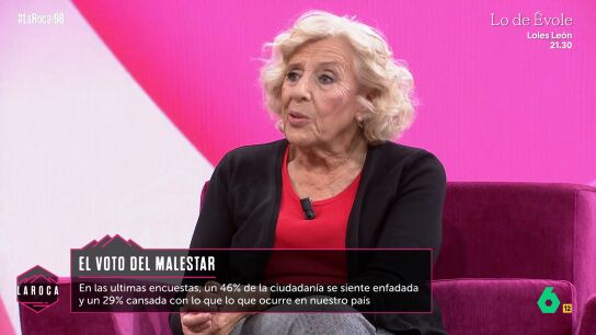 Manuela Carmena: "No podemos pensar que la democracia son solo elecciones, es mucho m&aacute;s"