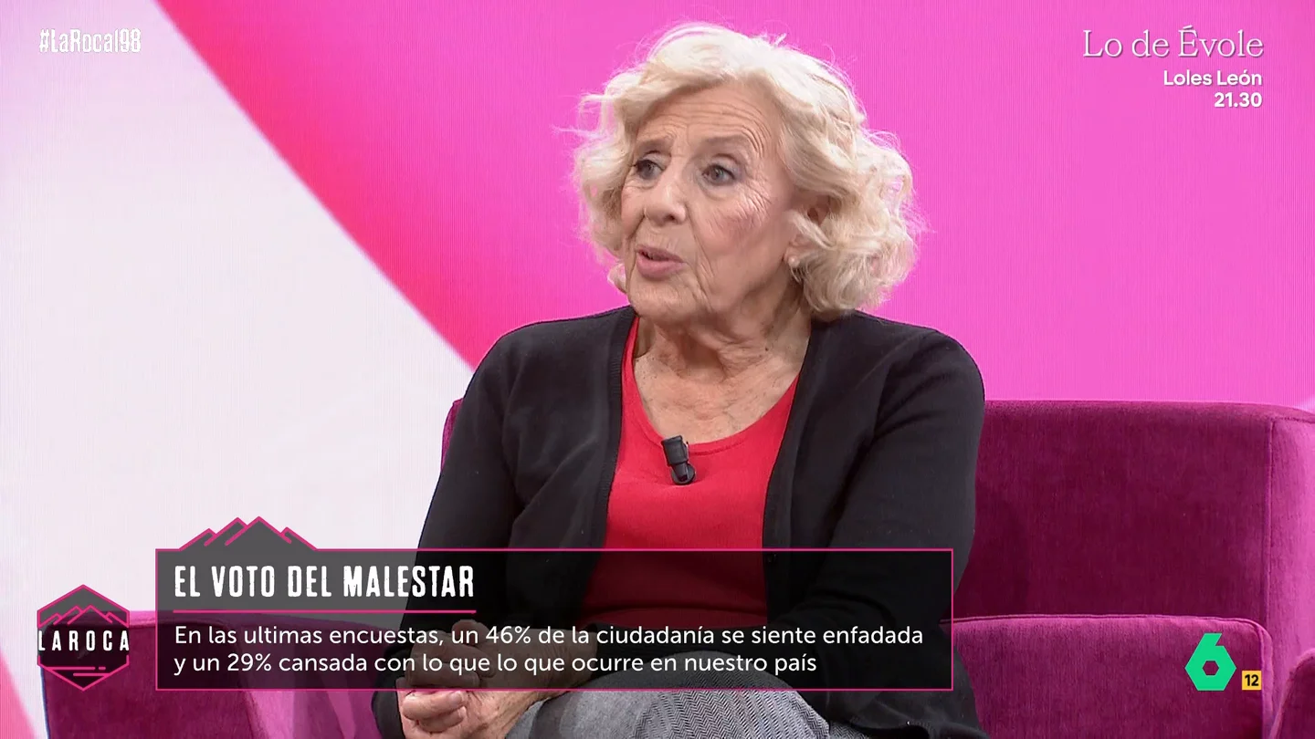 Manuela Carmena: "No podemos pensar que la democracia son solo elecciones, es mucho más" Manuela Carmena: "No podemos pensar que la democracia son solo elecciones, es mucho más"