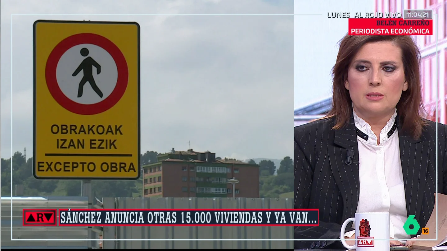 Belén Carreño, sobre el anuncio de Sánchez de construir 15.000 viviendas: "Esta vez, el fondo será mucho más grande y no solo para viviendas" Belén Carreño, sobre el anuncio de Sánchez de construir 15.000 viviendas: "Esta vez, el fondo será mucho más grande y no solo para viviendas"