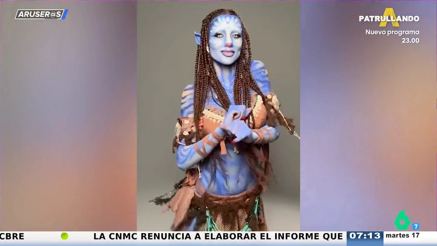 Lolalolita, disfrazada de Avatar Lolalolita, disfrazada de Avatar
