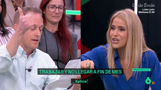 Un empresario a Afra Blanco: "Ver un despido objetivo es muy difícil, que no digo que imposible" Un empresario enseña la nómina de un trabajador a un estudiante: "De lo que yo pago percibe el 60%"