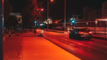 Farolas de luz roja Farolas de luz roja