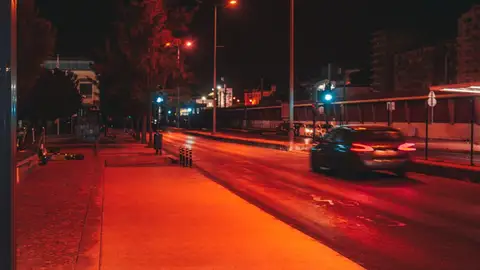 Farolas de luz roja Farolas de luz roja