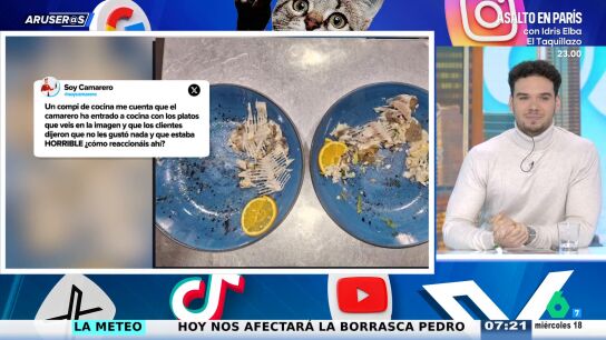 Un camarero alucina al recoger dos platos de pescado "reba&ntilde;ados" tras la queja de unos clientes que quer&iacute;an "devolver la comida"