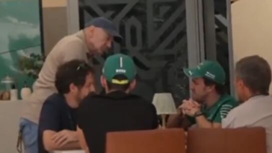 Adrian Newey y Fernando Alonso