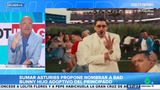 Alfonso Ar&uacute;s, sobre que Sumar Asturies proponga nombrar 'hijo adoptivo' a Bad Bunny: "Algunas de sus canciones son machistas"